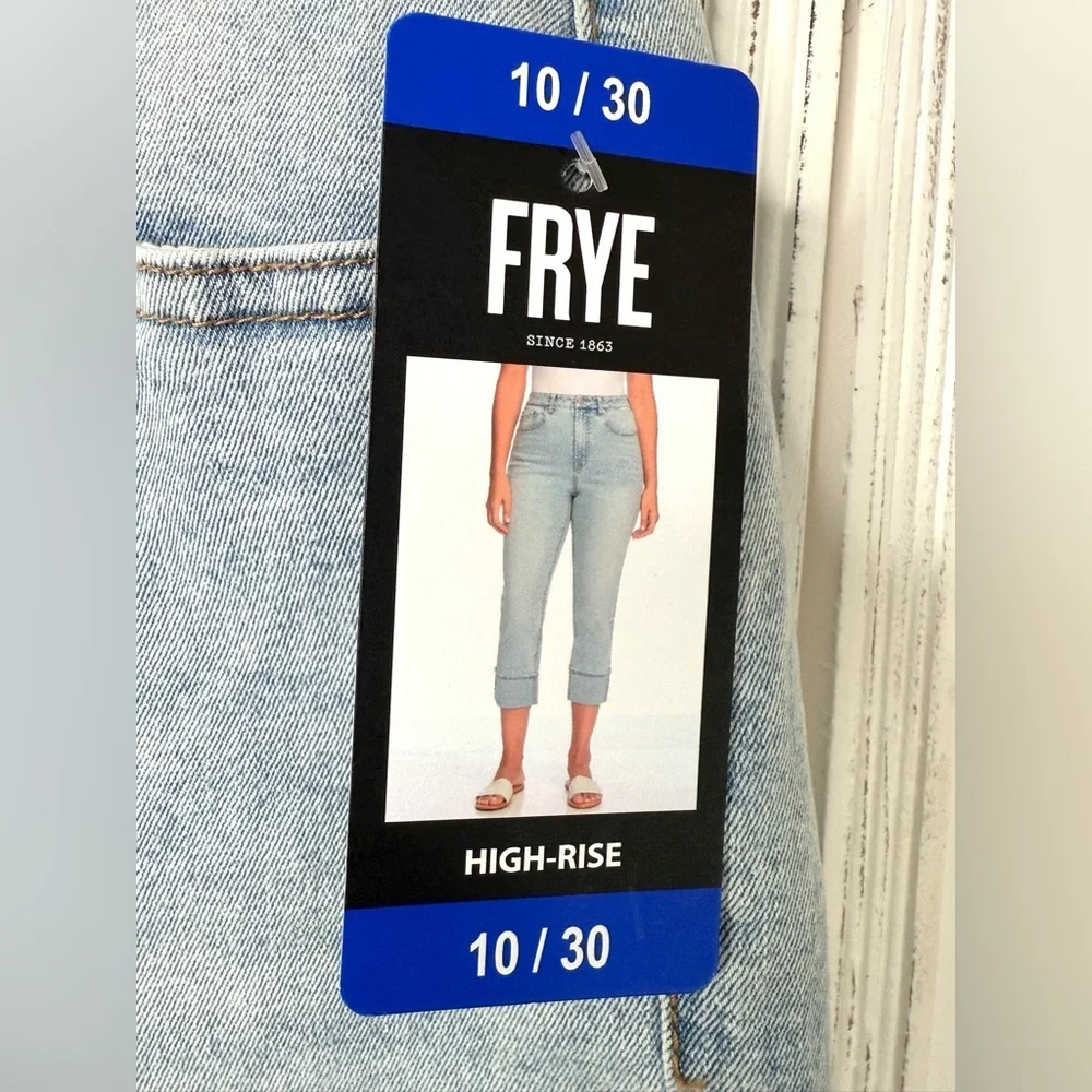 Frye Stevie Wash High-Rise Straight Leg Jeans NWT